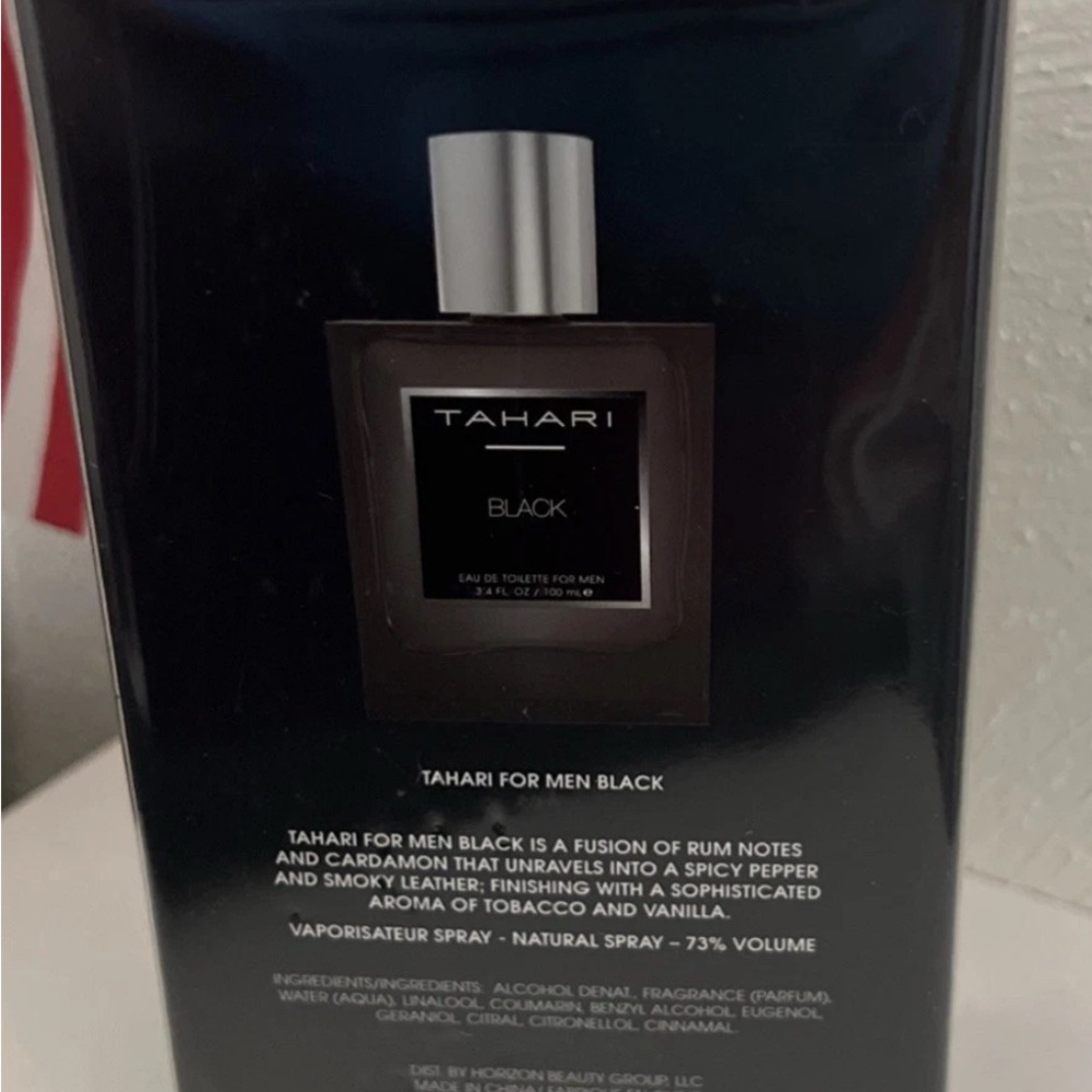 Tahari Black Eau de Toilette for Men